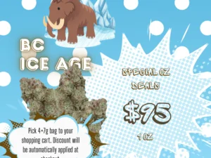 BC Ice Age 38% THC | Exotic LSO | Hybrid - 7g