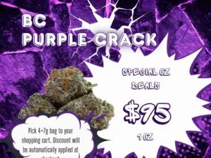 Purple Crack 37% THC | Exotic LSO | Sativa - 7g