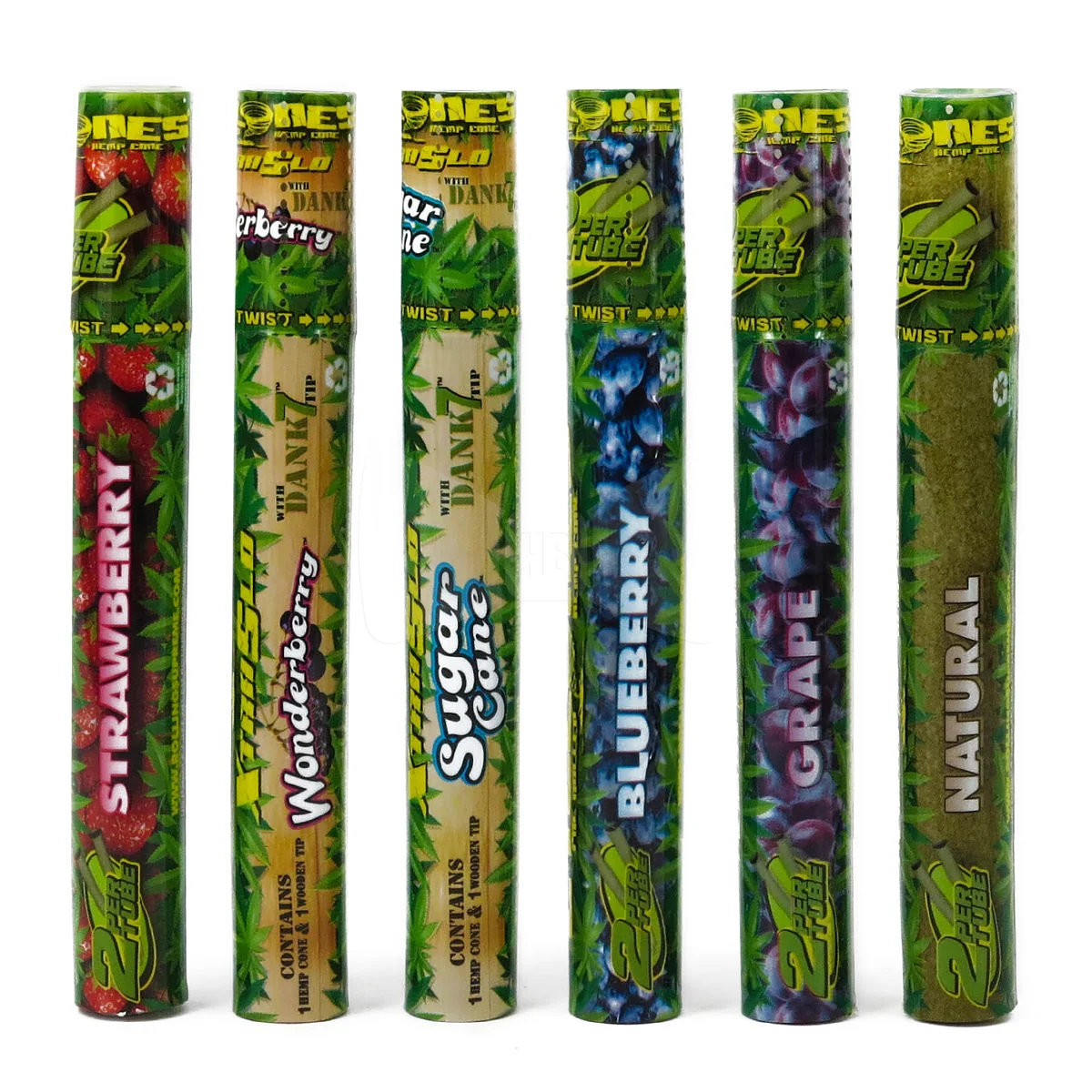 Premium pre-rolled hemp cones made from natural hemp paper