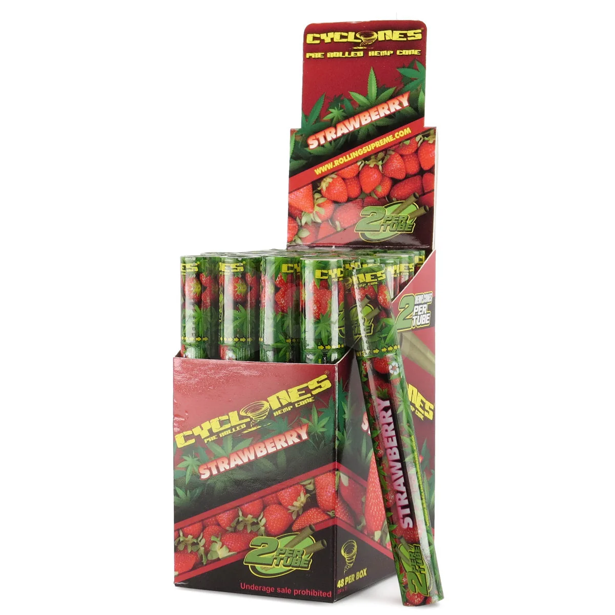 Premium pre-rolled hemp cones made from natural hemp paper